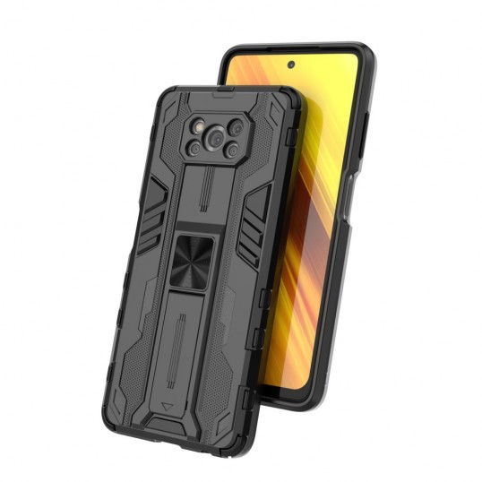 Coverup Armor Kickstand Back Cover - Xiaomi Poco X3 Pro Hoesje - Grijs