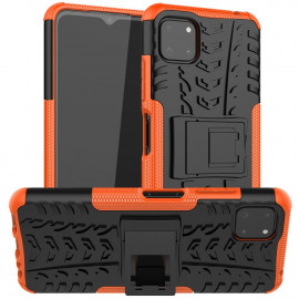 Rugged Kickstand Back Cover - Samsung Galaxy A22 5G Hoesje - Oranje