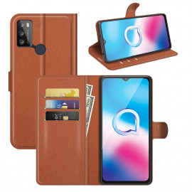 Book Case - Alcatel 1S / 3L (2021) Hoesje - Bruin