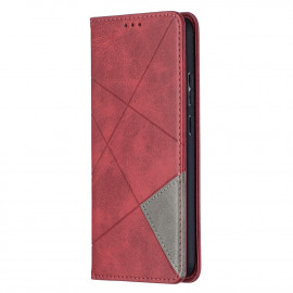 Geometric Book Case - Nokia 5.4 Hoesje - Rood