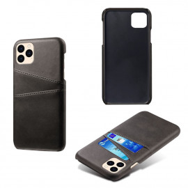 Coverup Dual Card Back Cover - iPhone 12 / 12 Pro Hoesje - Zwart