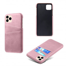 Coverup Dual Card Back Cover - iPhone 12 / 12 Pro Hoesje - Rose Gold