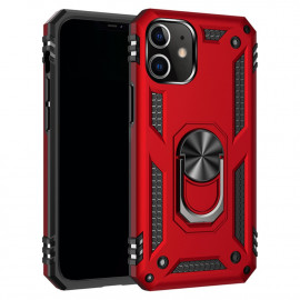 Coverup Ring Kickstand Back Cover - iPhone 12 / 12 Pro Hoesje - Rood