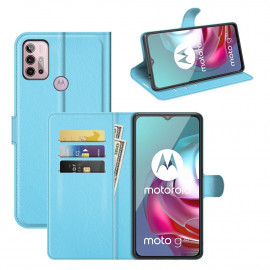 Book Case - Motorola Moto G10 / G20 / G30 Hoesje - Lichtblauw