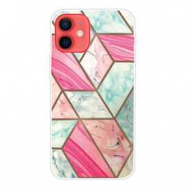 Coverup Marble Design TPU Back Cover - iPhone 13 Hoesje - Roze