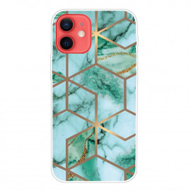 Coverup Marble Design TPU Back Cover - iPhone 13 Hoesje - Groen