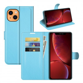 Coverup Book Case - iPhone 13 Hoesje - Lichtblauw