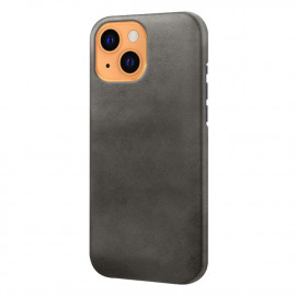 Coverup Leather Back Cover - iPhone 13 Hoesje - Zwart