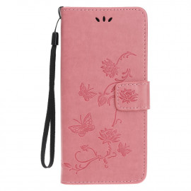 Coverup Bloemen & Vlinders Book Case - iPhone 13 Hoesje - Roze