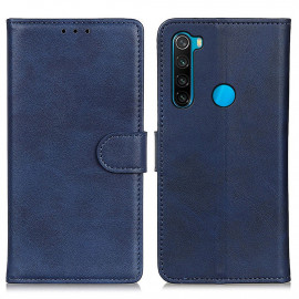 Luxe Book Case - Xiaomi Redmi Note 8 (2021) Hoesje - Blauw