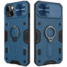 Nillkin Armor CamShield Back Cover - iPhone 13 Hoesje - Blauw