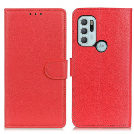 Book Case - Motorola Moto G60s Hoesje - Rood