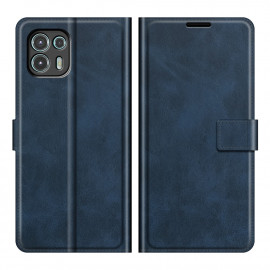 Deluxe Book Case - Motorola Edge 20 Lite Hoesje - Blauw