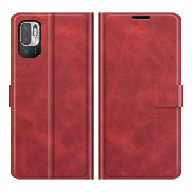 Deluxe Book Case - Xiaomi Redmi Note 10 5G Hoesje - Rood