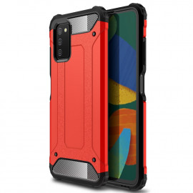 Armor Hybrid Back Cover - Samsung Galaxy A03s Hoesje - Rood