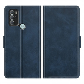 Deluxe Book Case - Motorola Moto G60s Hoesje - Blauw