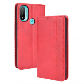 Coverup Vintage Book Case - Motorola Moto E20 Hoesje - Rood