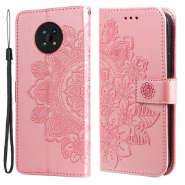 Bloemen Book Case - Nokia G50 Hoesje - Roze