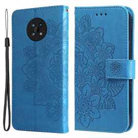 Coverup Mandala Bloemen Book Case - Nokia G50 Hoesje - Blauw