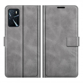 Coverup Deluxe Book Case - OPPO A16 / A54s Hoesje - Grijs