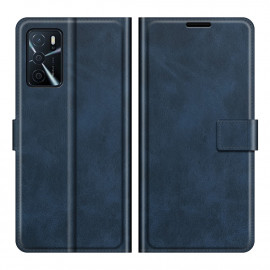 Deluxe Book Case - Oppo A16 / A54s Hoesje - Blauw