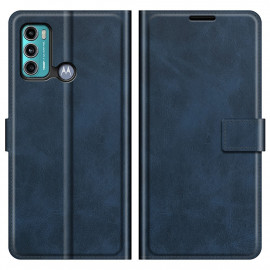 Deluxe Book Case - Motorola Moto G60 Hoesje - Blauw