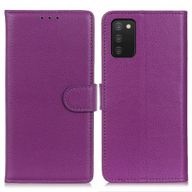 Book Case - Samsung Galaxy A03s Hoesje - Paars