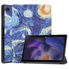 Tri-Fold Book Case met Wake/Sleep - Samsung Galaxy Tab A8 10.5 (2021) Hoesje - Sterrennacht