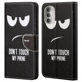 Book Case Motorola Moto G51 Hoesje - Don’t Touch