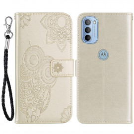 Coverup Uilen Book Case - Motorola Moto G31 / G41 Hoesje - Goud