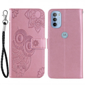 Coverup Uilen Book Case - Motorola Moto G31 / G41 Hoesje - Rose Gold