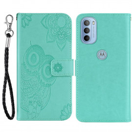 Coverup Uilen Book Case - Motorola Moto G31 / G41 Hoesje - Groen