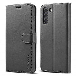 Luxe Book Case - Samsung Galaxy S21 FE Hoesje - Zwart