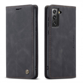 CaseMe Book Case - Samsung Galaxy S21 FE Hoesje - Zwart