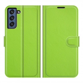 Book Case Samsung Galaxy S21 FE Hoesje - Groen