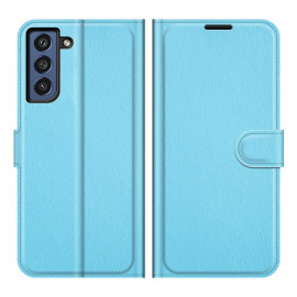 Book Case - Samsung Galaxy S21 FE Hoesje - Lichtblauw