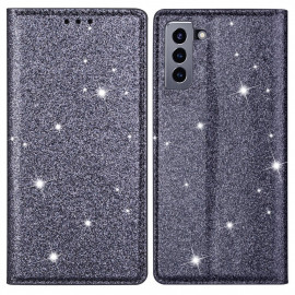Coverup Glitter Book Case - Samsung Galaxy S22 Hoesje - Grijs