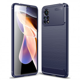 Coverup Armor Brushed TPU Back Cover - Xiaomi Poco X4 Pro 5G Hoesje - Blauw