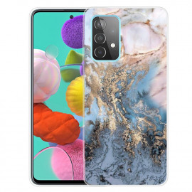Coverup Marmer TPU Back Cover - Samsung Galaxy A53 Hoesje - Blauw
