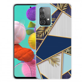 Coverup Marmer TPU Back Cover - Samsung Galaxy A53 Hoesje - Blauw / Grijs