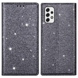 Coverup Glitter Book Case - Samsung Galaxy A53 Hoesje - Grijs