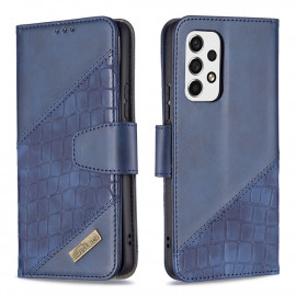 Croc Book Case - Samsung Galaxy A53 Hoesje - Blauw