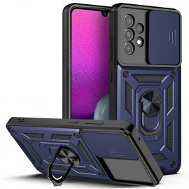 Coverup Ring Kickstand met Camera Shield - Samsung Galaxy A33 Hoesje - Blauw