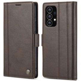 LC.IMEEKE Classic Book Case - Samsung Galaxy A53 Hoesje - Bruin