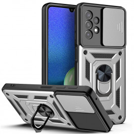 Coverup Ring Kickstand met Camera Shield - Samsung Galaxy A13 4G Hoesje - Grijs