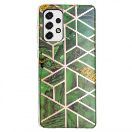 Coverup Marble Design TPU Back Cover - Samsung Galaxy A53 Hoesje - Emerald Green