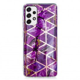 Coverup Marble Design TPU Back Cover - Samsung Galaxy A53 Hoesje - Violet