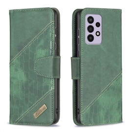 Croc Book Case - Samsung Galaxy A33 Hoesje - Groen