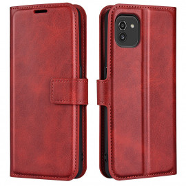 Deluxe Book Case - Samsung Galaxy A03 Hoesje - Rood