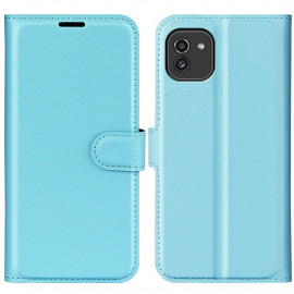 Book Case - Samsung Galaxy A03 Hoesje - Lichtblauw